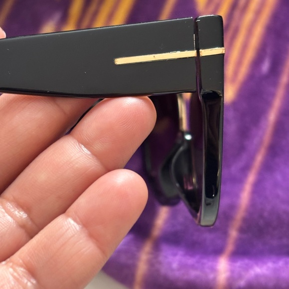 Tom Ford Black and Gold Sunglasses main image 5